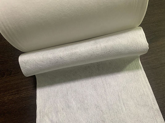 তুলার টিস্যু, প্যাড, ভেজা মোছার জন্য 50g সাদা ভিসকোস এবং পলিয়েস্টার স্পুনলেস ননবোভেন ফ্যাব্রিক